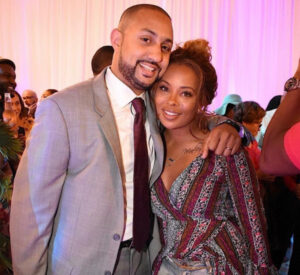 Michael Sterling with his wife in event, Pinterest
