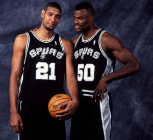 David Robinson with his team member, Pinterest